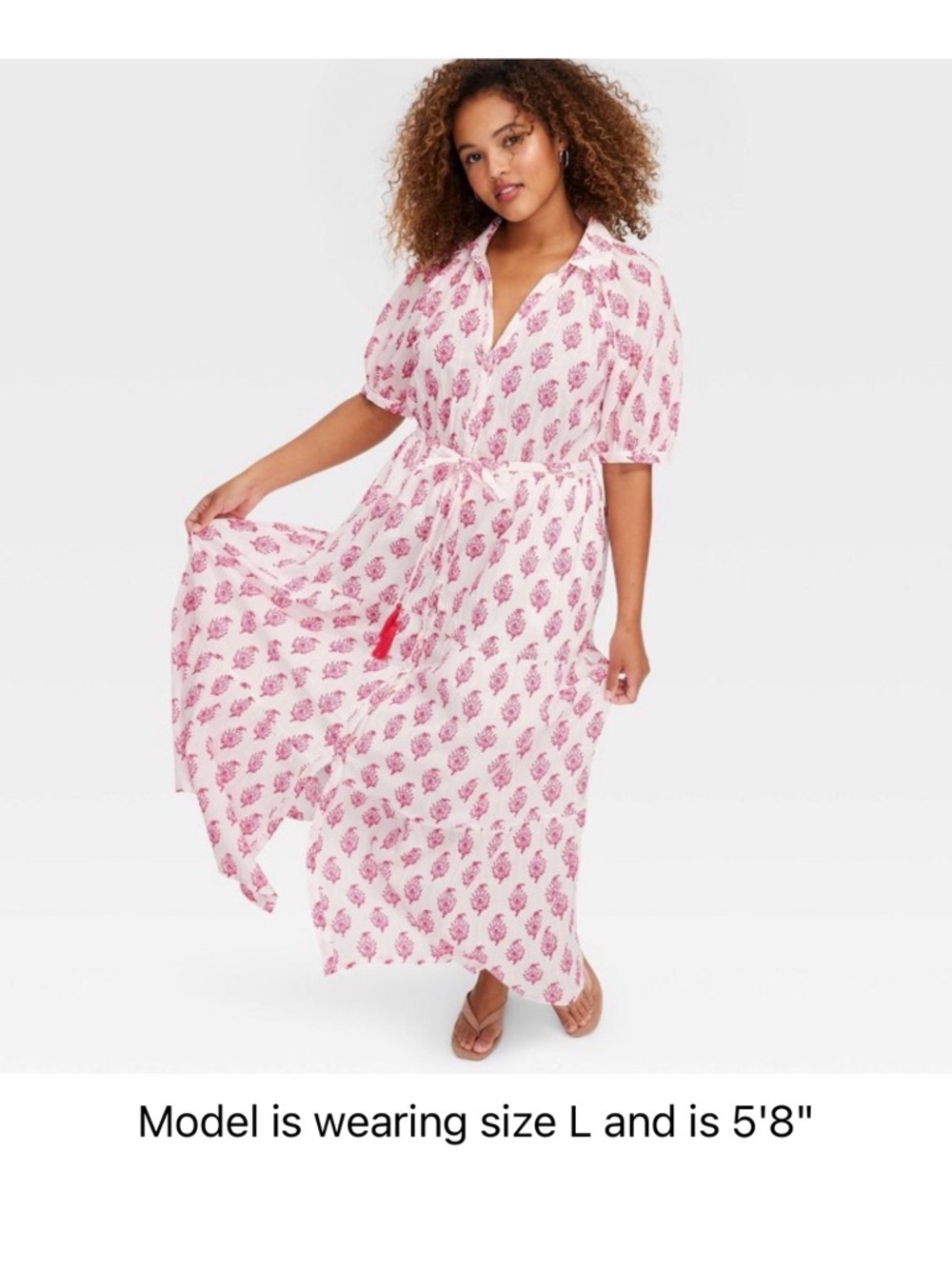Women's Bouquet Short Sleeve Maxi Dress Pink - Roller Rabbit x Target XS